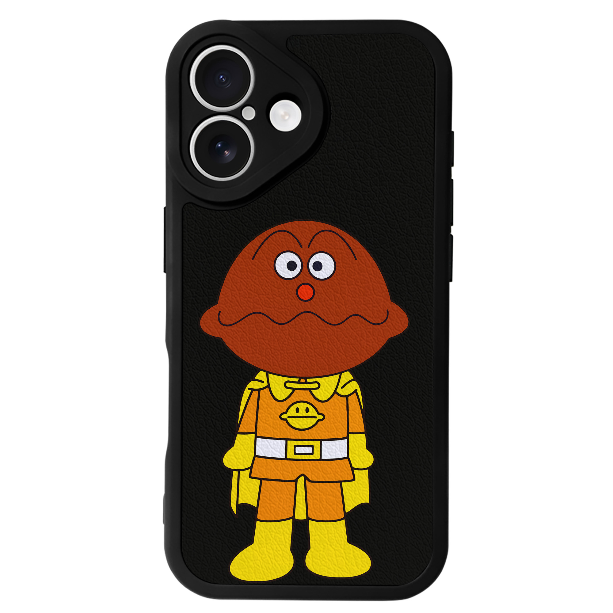 （画像用） アンパンマン Anpanman 【iPhone 16シリーズ対応】シリコンスマホケース（レザー調） 材質：シリコン